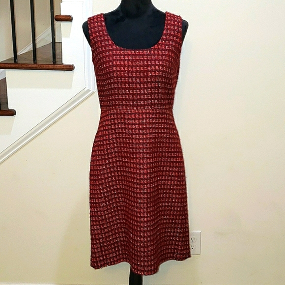 Tory Burch plum tweed dress - Picture 2 of 9